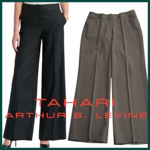 Tahari ASL Black Straight Leg Pants (6)